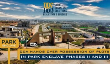CDA hands over possession of plots in Park Enclave Phases II and III