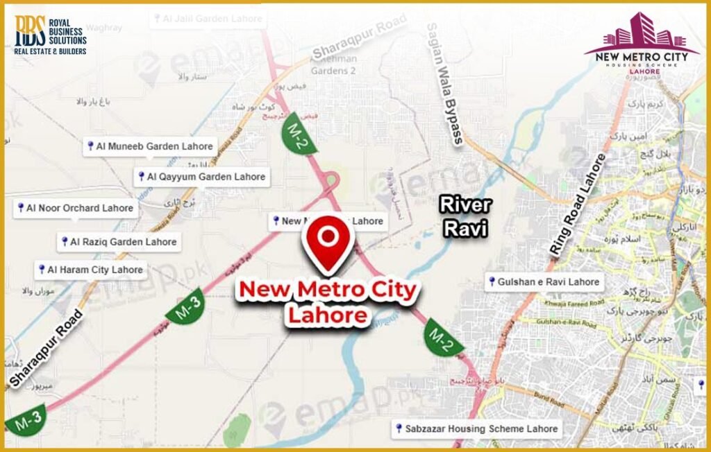 Accessibility Routes of New Metro City Lahore