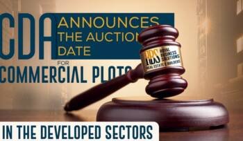 CDA announces the auction date for commercial plots
