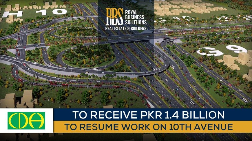CDA to receive PKR 1.4 billion to resume work on 10th Avenue