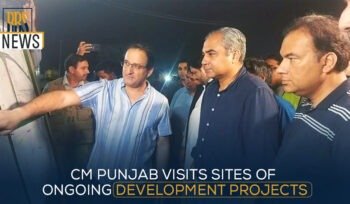CM Punjab visits sites of ongoing development projects