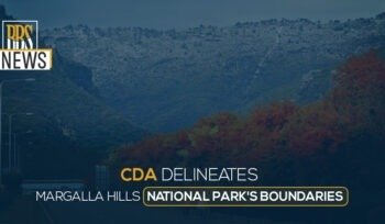 CDA marks the boundary of the Margalla Hills National Park