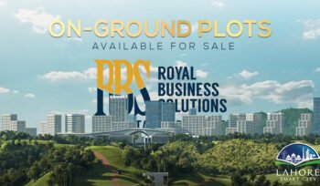 On-ground plots available for sale at the Lahore Smart City.