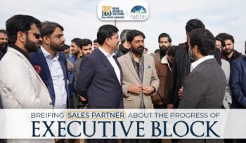 Breifing Sales Partner About the Progress of Executive Block