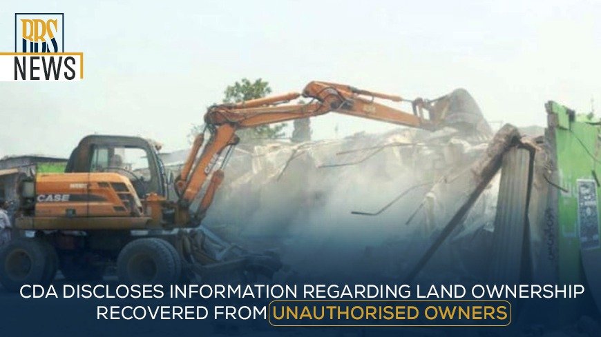 CDA discloses information regarding land ownership recovered from unauthorized owners