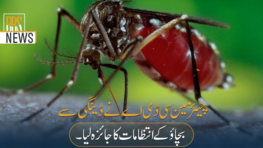 چیئرمین سی ڈی اے نے ڈینگی سے بچاؤ کے انتظامات کا جائزہ لیا