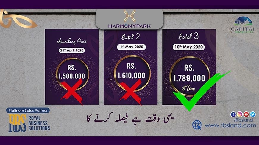 Capital smart city, Harmony Park Plots