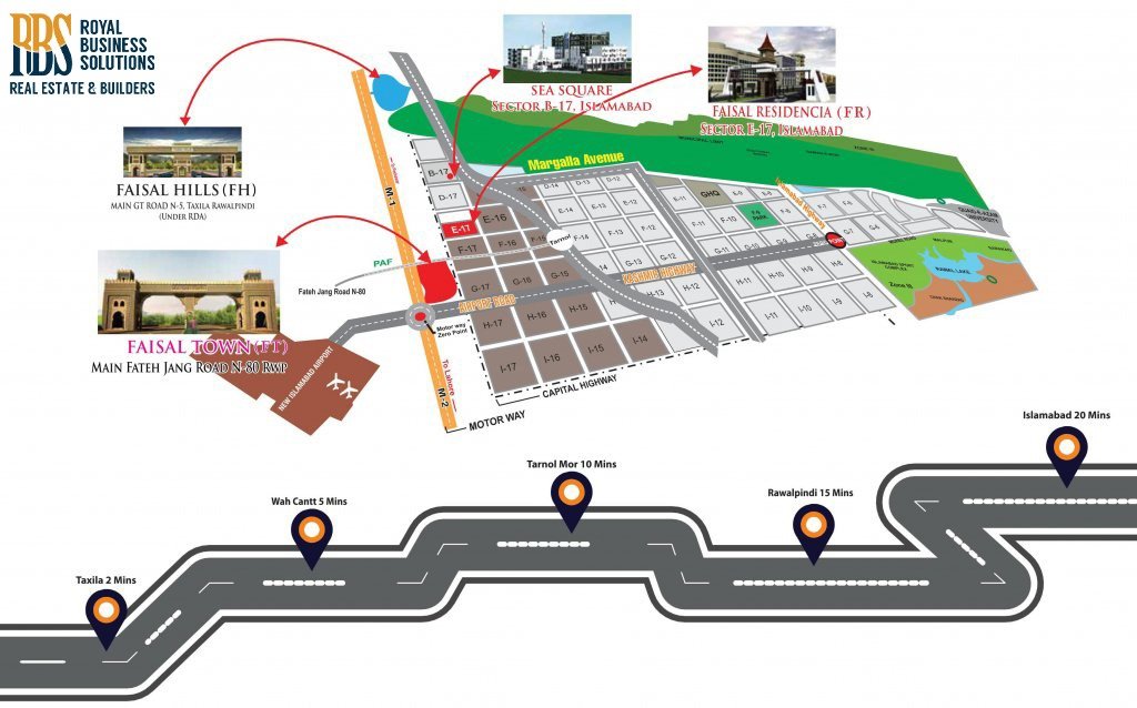 faisal hills map
