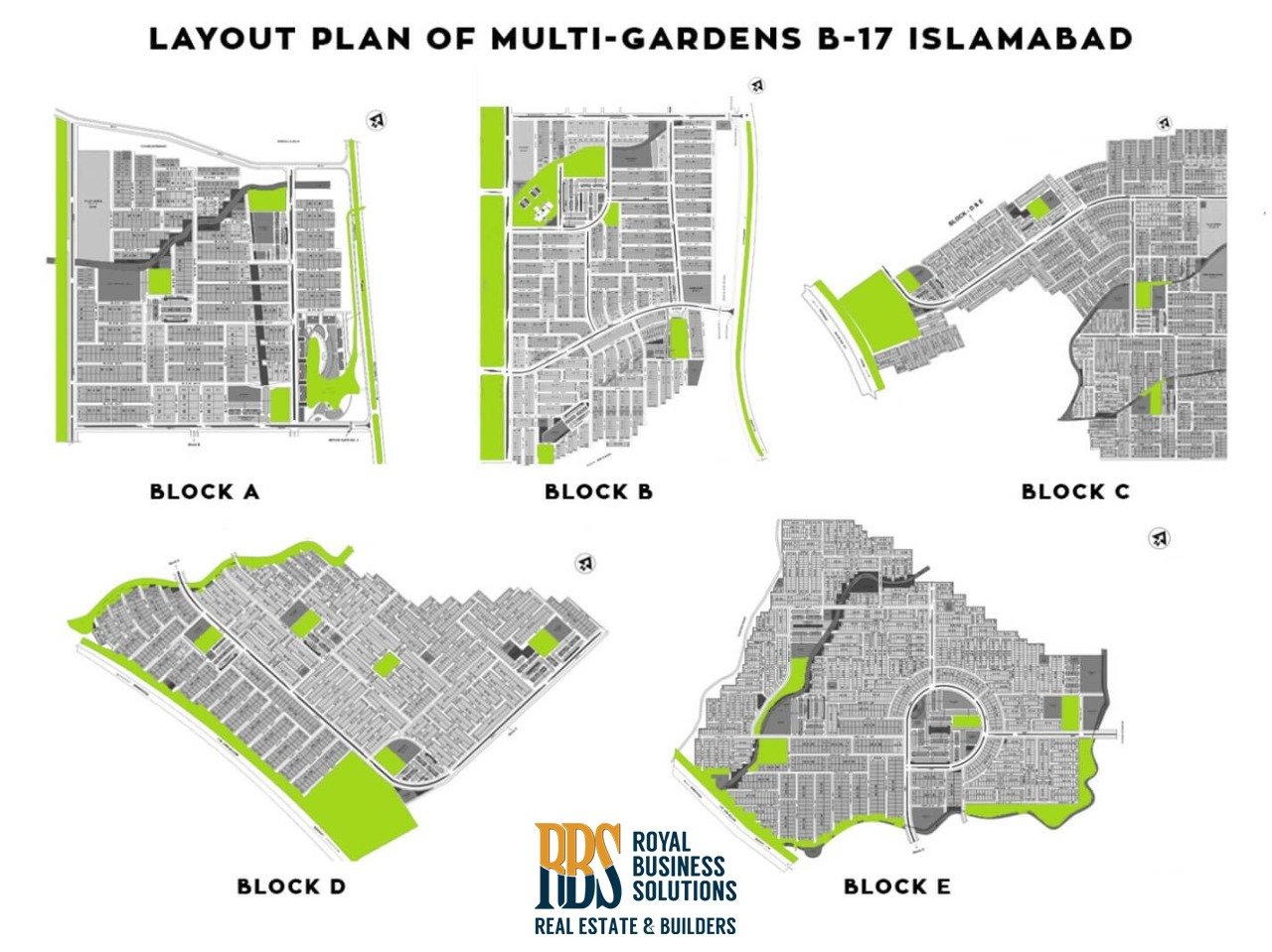 layout plan of multi gardens