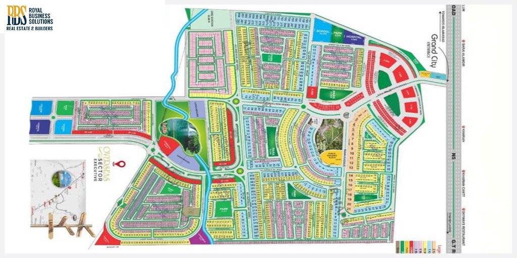 Master plan of Grand City Kharian