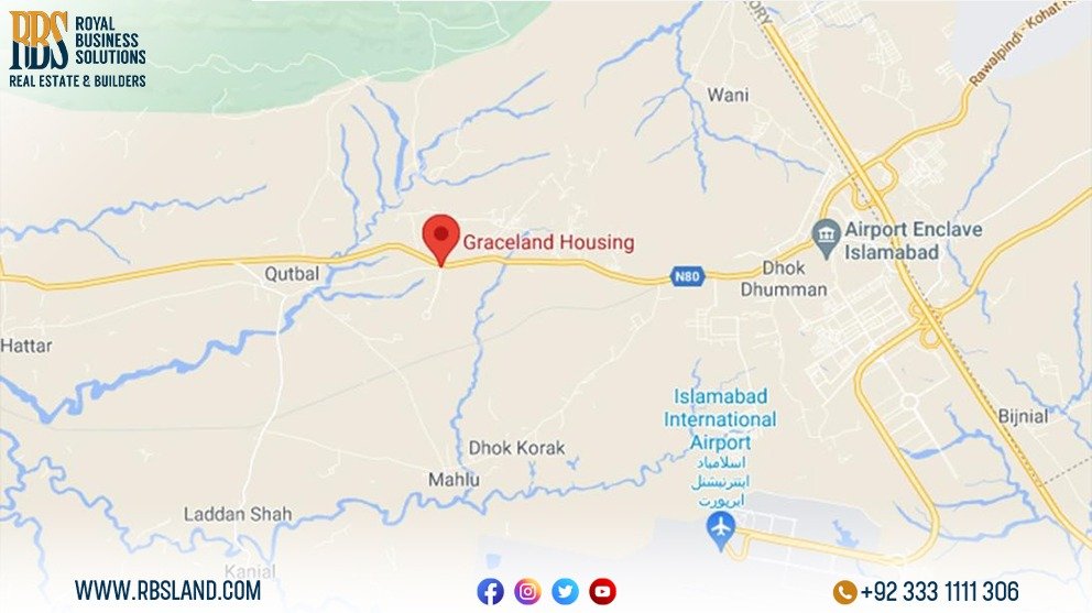 Map Of Graceland Housing Islamabad