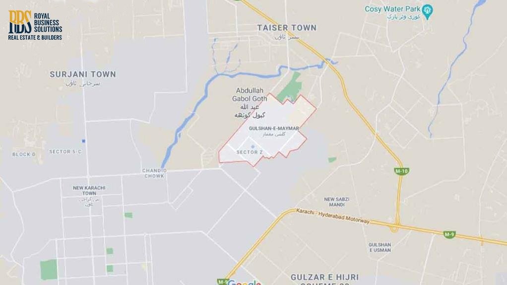 Gulshan e Maymar Location