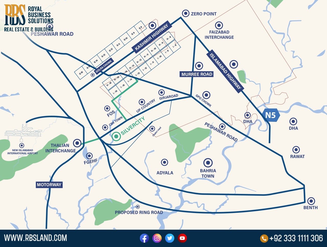 Silver City Islamabad Location