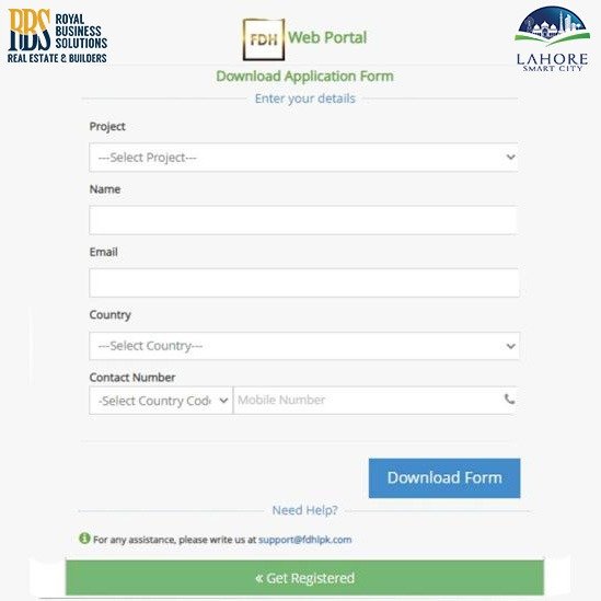 web portal application form