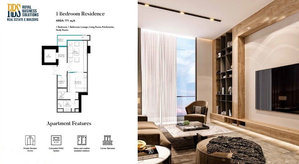 1 Bedroom Residence
