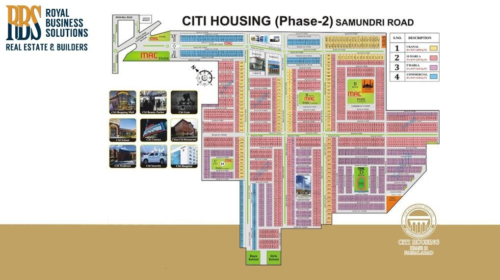 Citi Housing Faisalabad MASTERPLAN