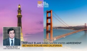 Pervaiz Elahi Signs Sister Agreement between Punjab and California