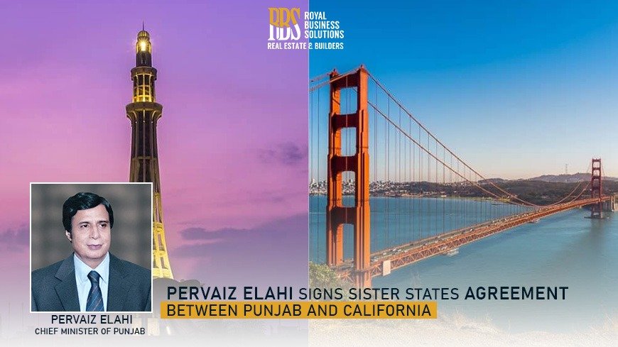 Pervaiz Elahi Signs Sister Agreement between Punjab and California
