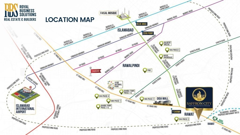 Saffron City Location Map