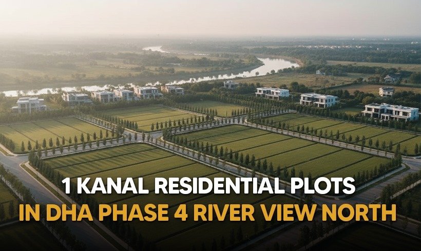 1 kanal residential plots in DHA Phase 4 river view north