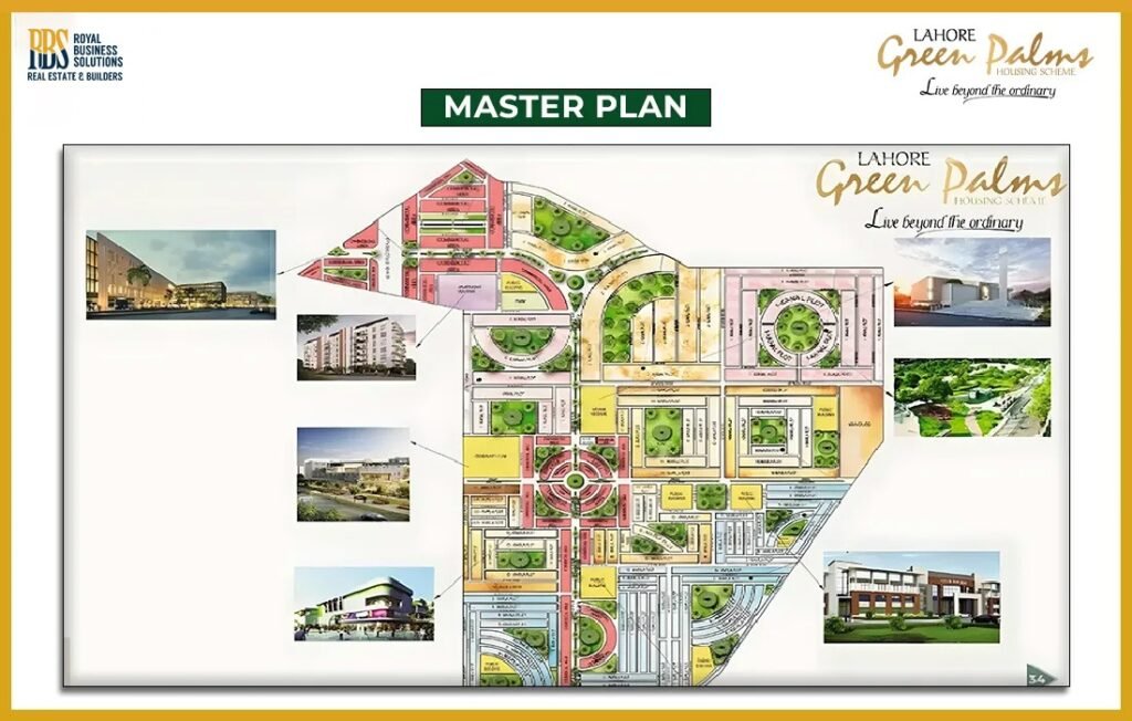 Master Plan of Geen Palms Lahore