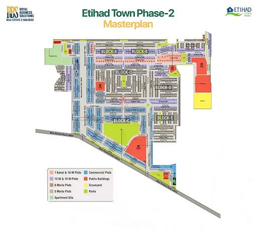Master Plan of Etihad Town Phase 2