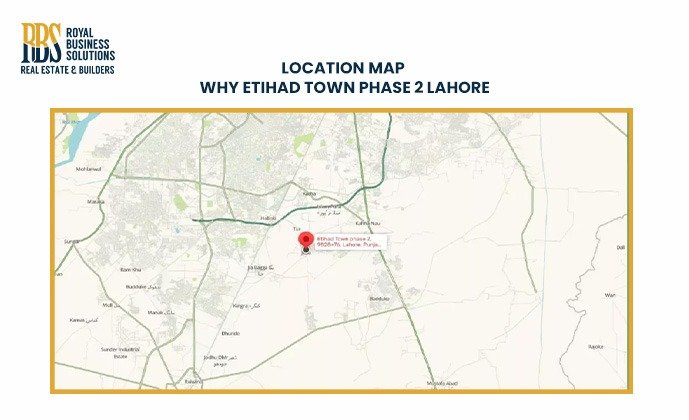 Etihad Town Phase 2 Location Map