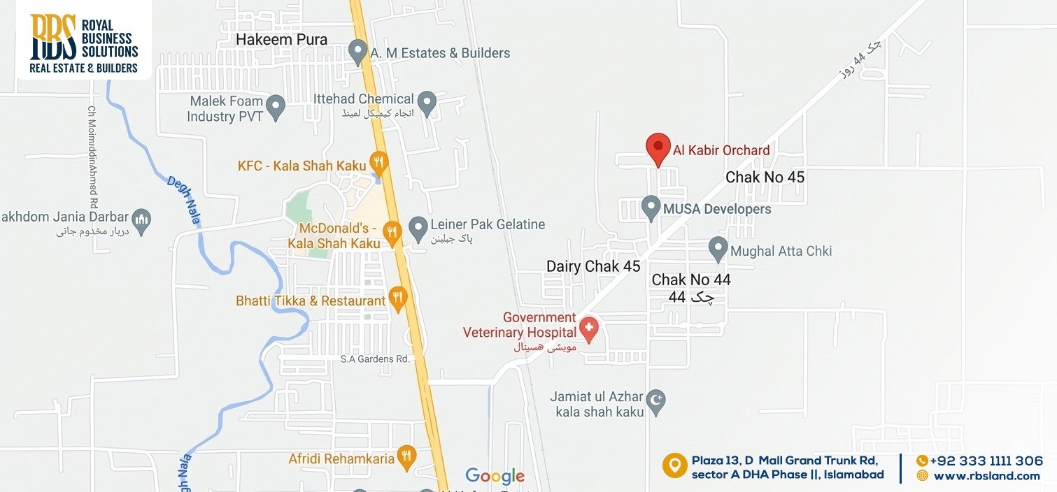 Al Kabir Orchard Map