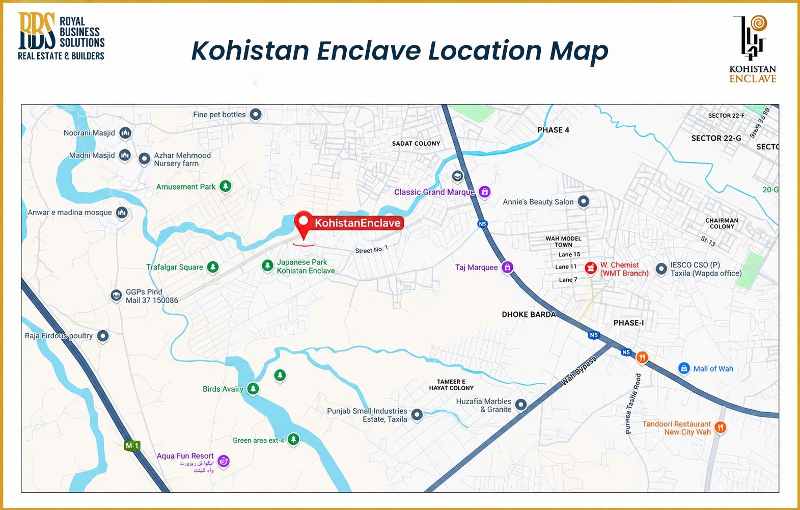 Kohistan Enclave Location Map
