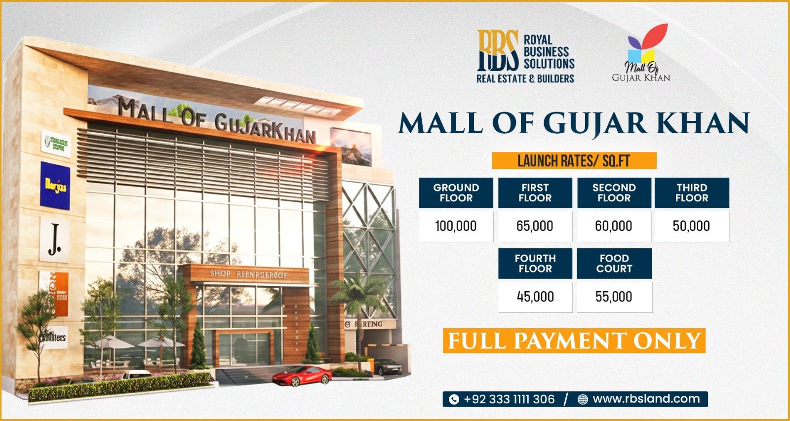Mall of Gujar Khan Payment Plan