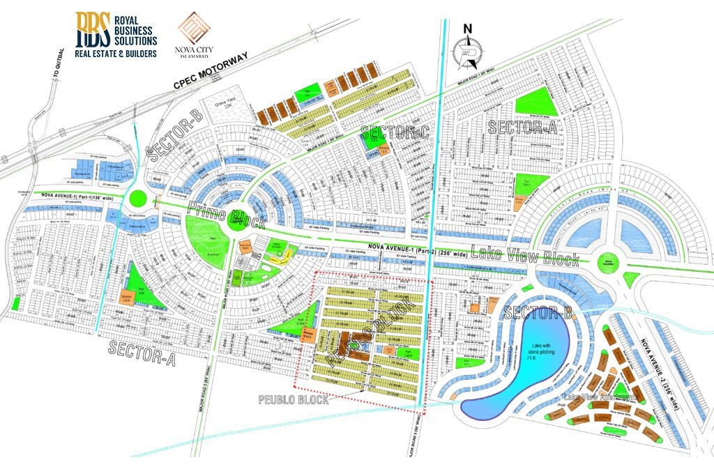 Nova City Islamabad Layout Plan