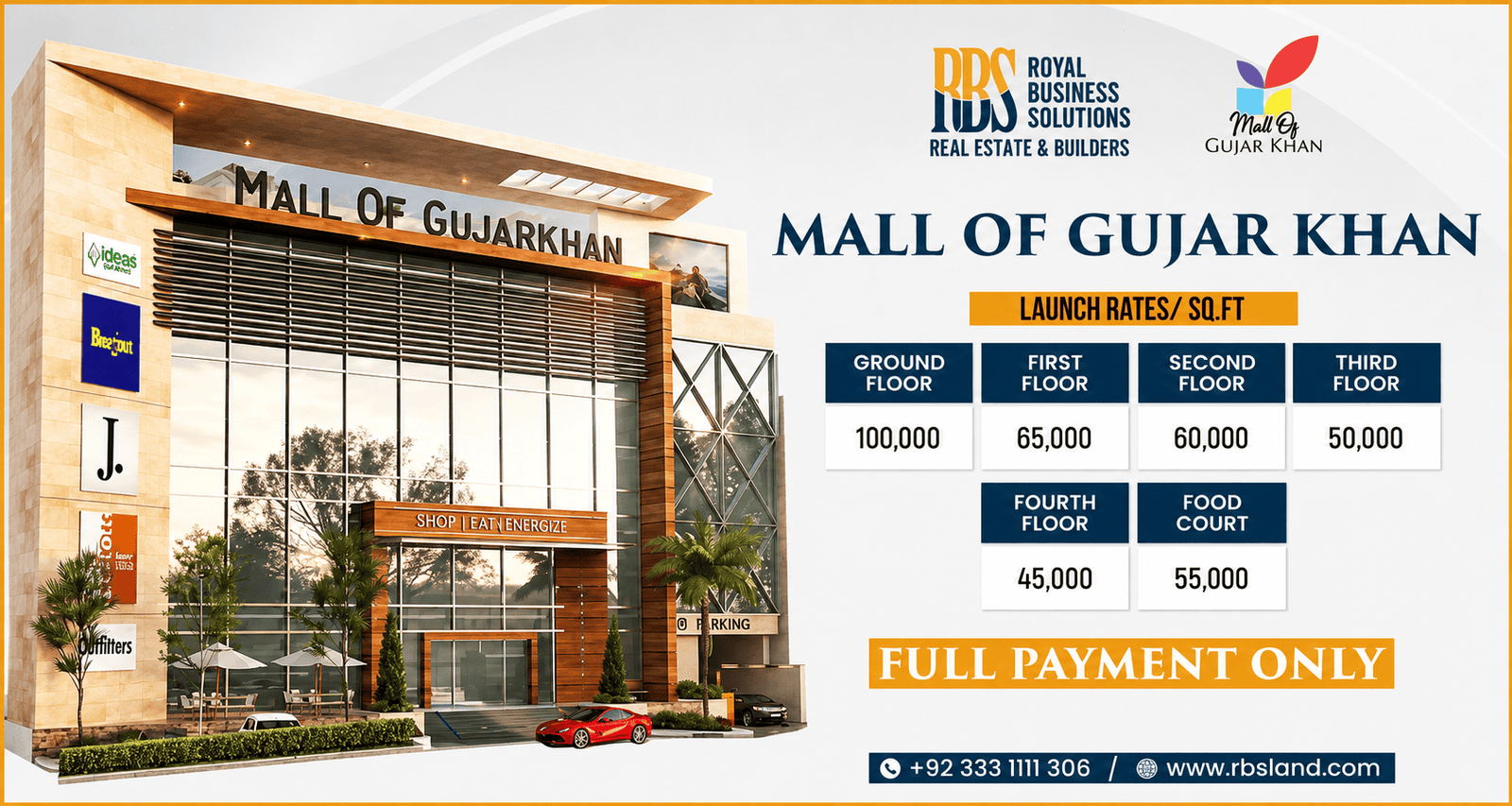 Mall of Gujar Khan Payment Plan