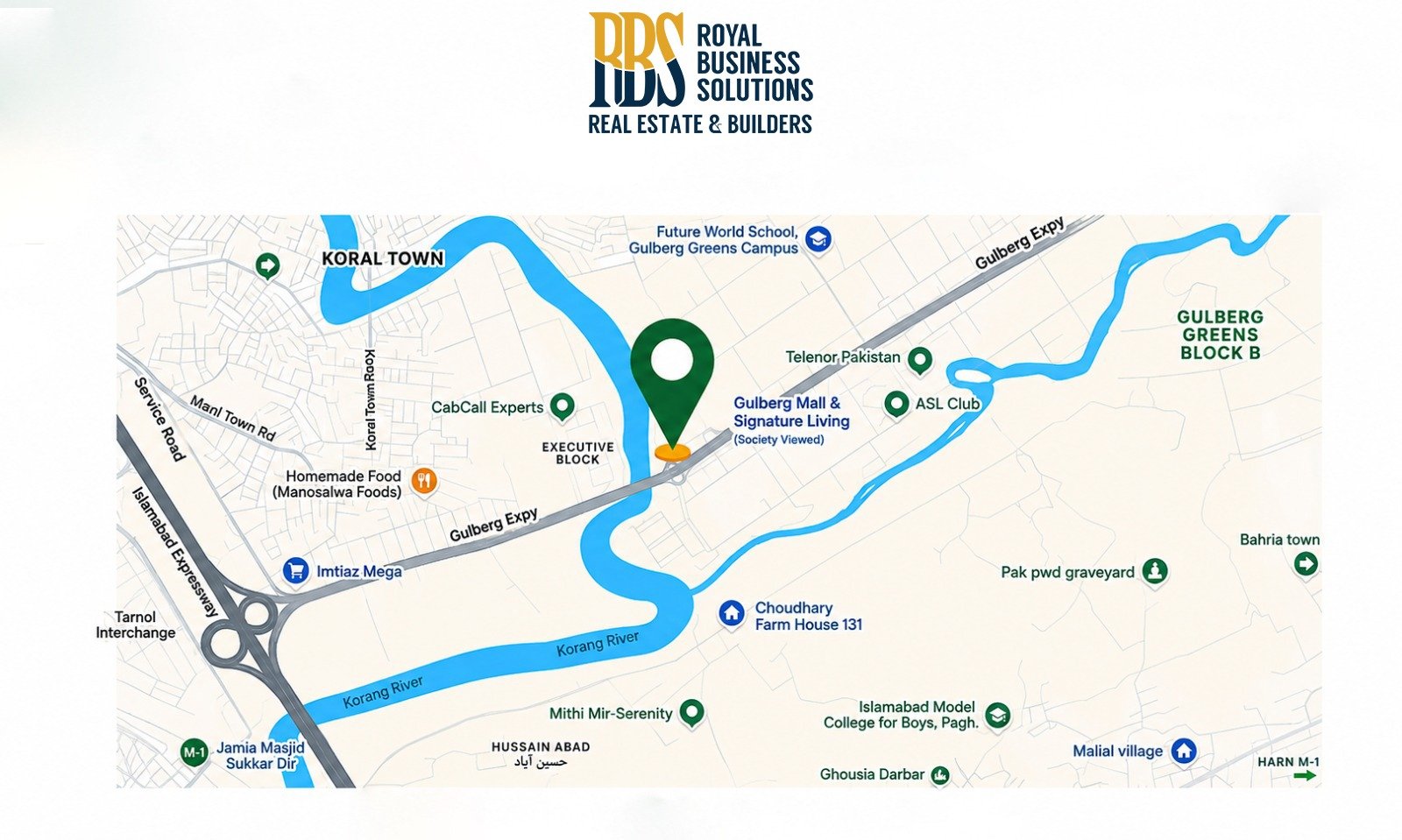 Gulberg Mall Location