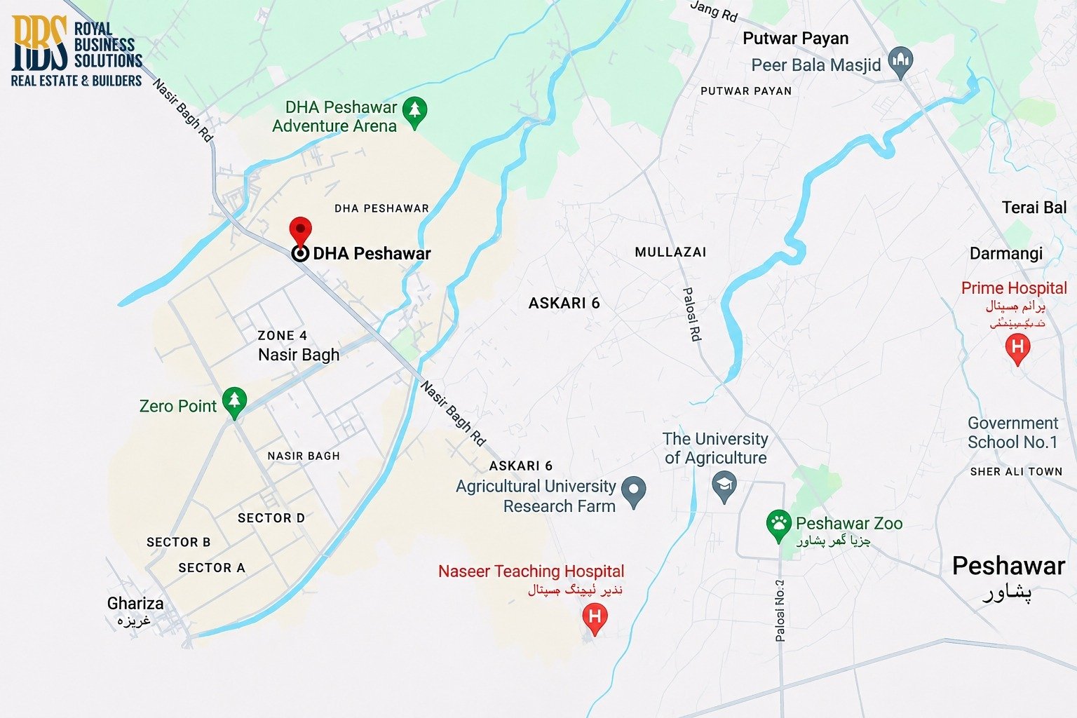 HA Peshawar location map