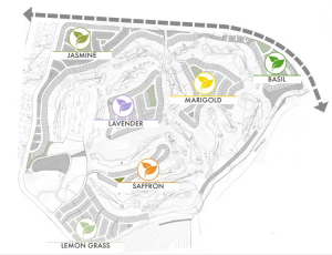 Layout of Golf Course Community theme-parks in Capital Smart City