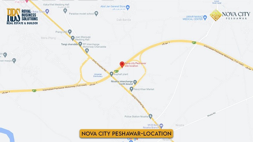 location nova city peshawar