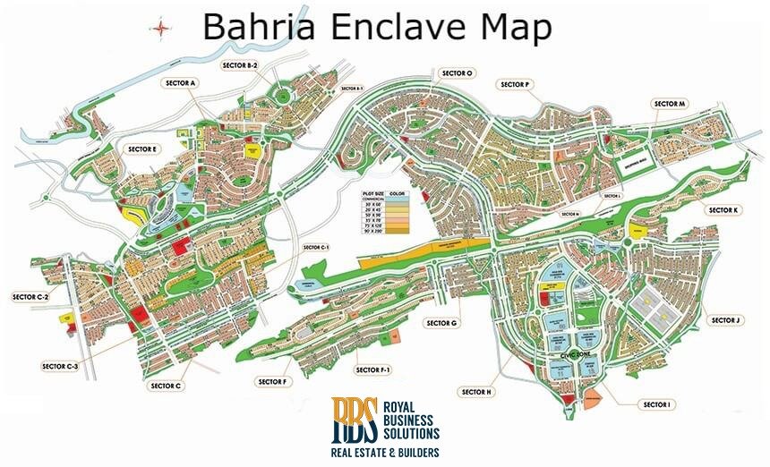 bahria enclave map