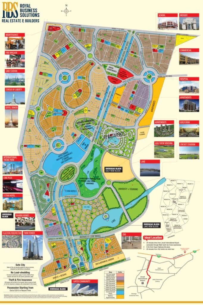 Master Plan of Bahria Town Karachi