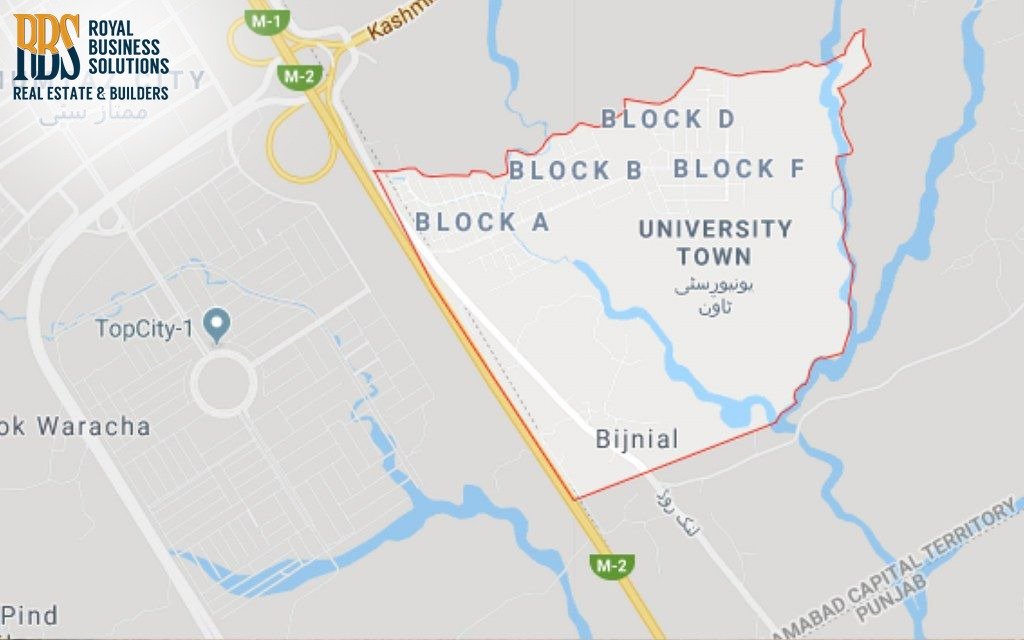 University Town Islamabad Blocks