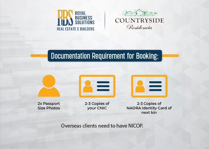 documentation requirement for booking