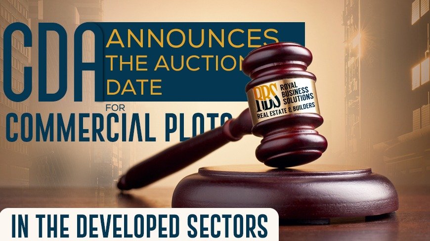 CDA announces the auction date for commercial plots