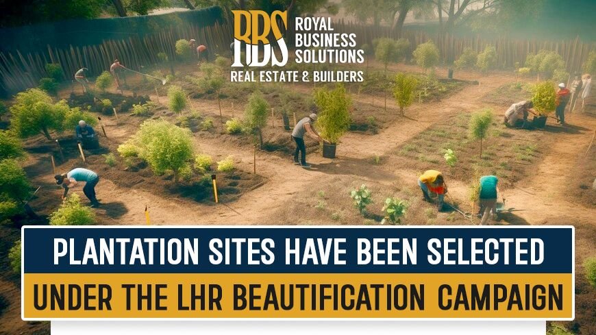 Plantation sites have been selected under the LHR beautification campaign