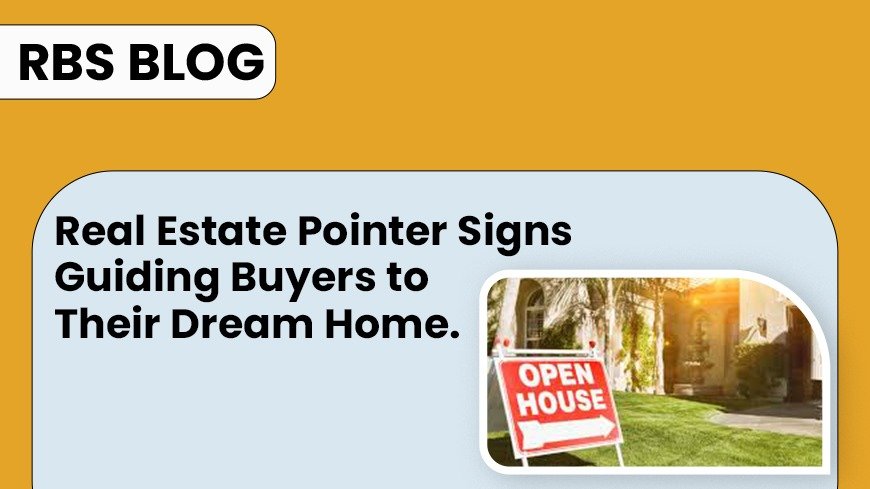 real estate pointer signs