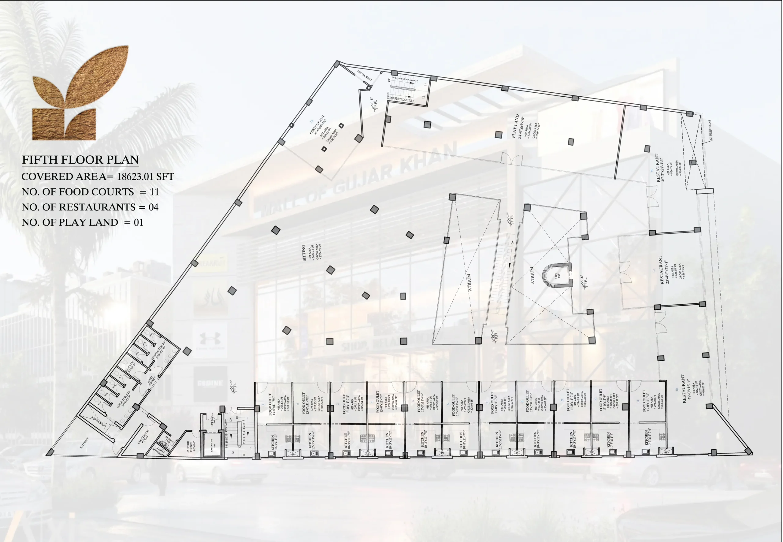 Mall Of Gujar Khan Fifth Floor Plan