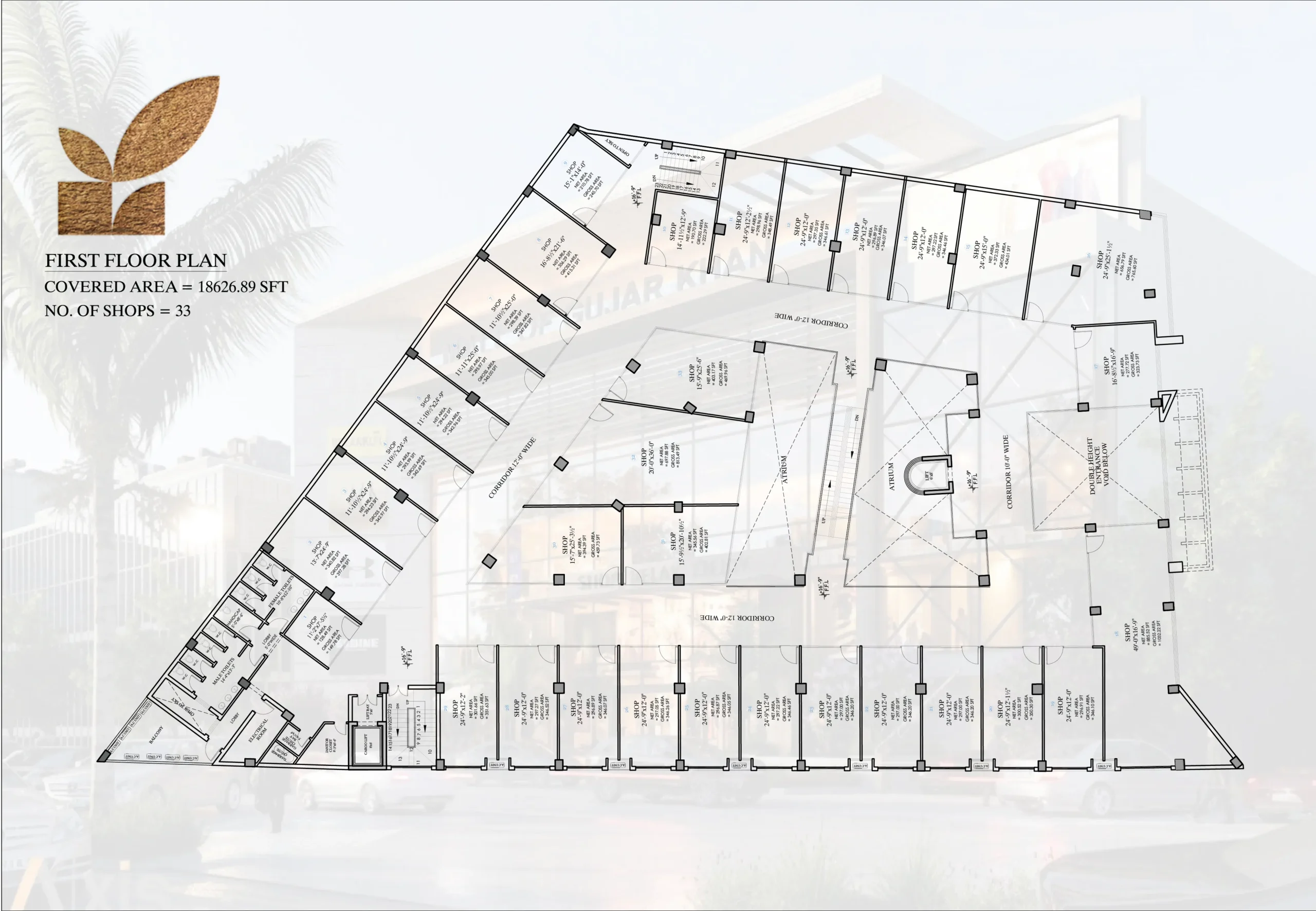 Mall Of Gujar Khan First Floor Plan