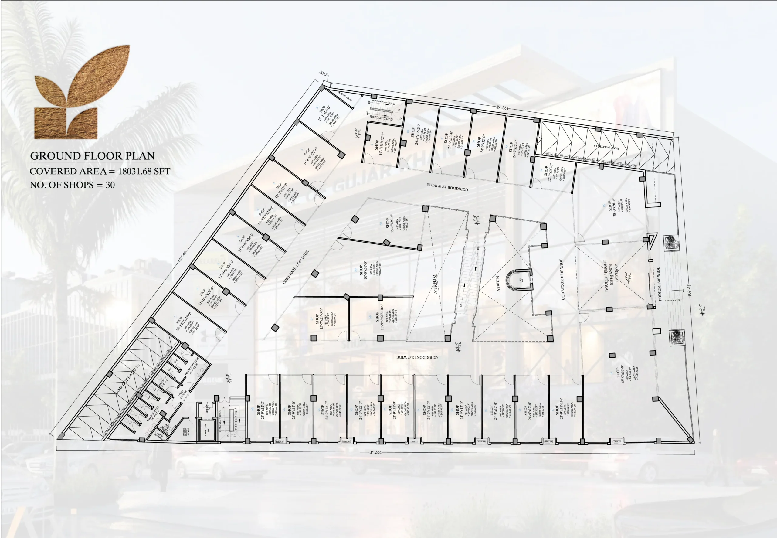 Mall Of Gujar Khan Ground Floor Plan