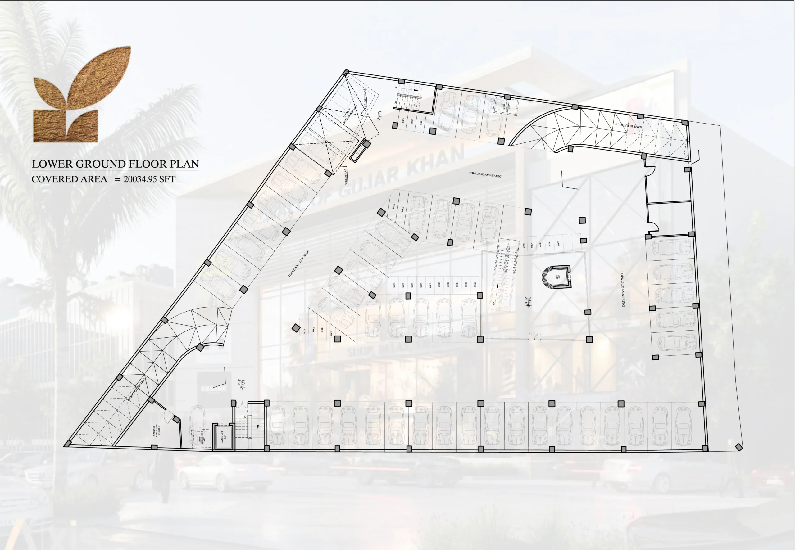 Mall Of Gujar Khan Lower Ground Floor Plan