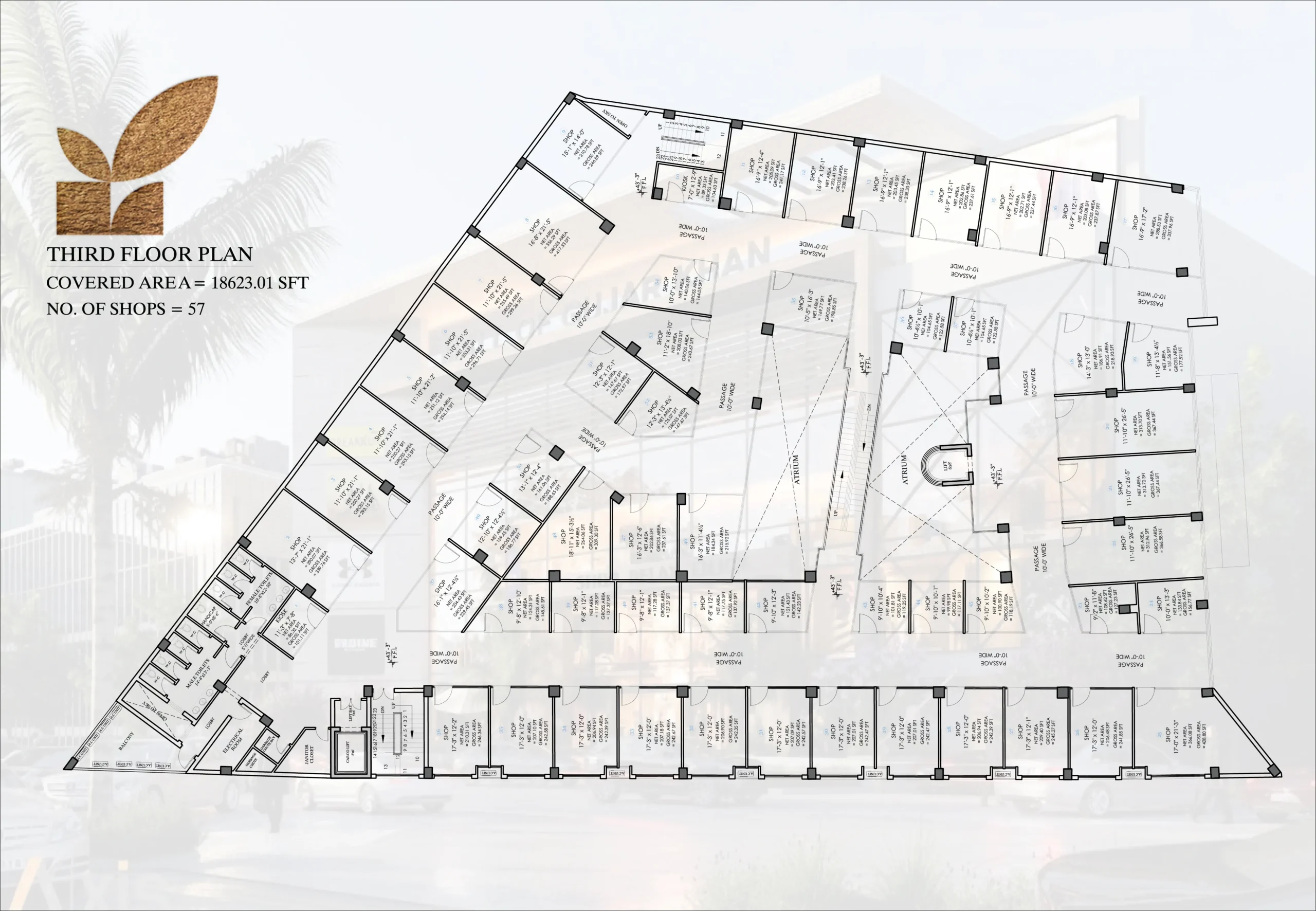 Mall Of Gujar Khan Third Floor Plan