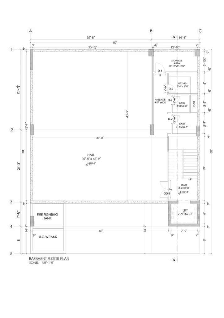 RBS Classic Tower Basement Floor Plan