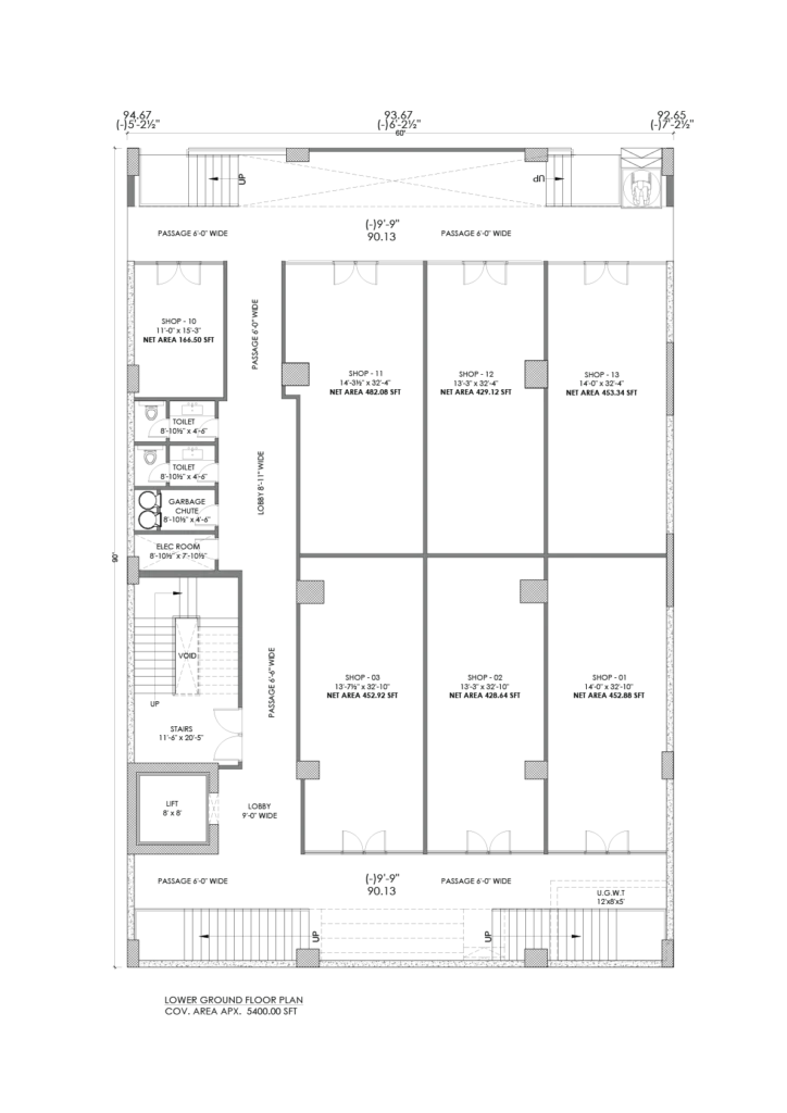 Royal Premium Tower lower ground floor plan